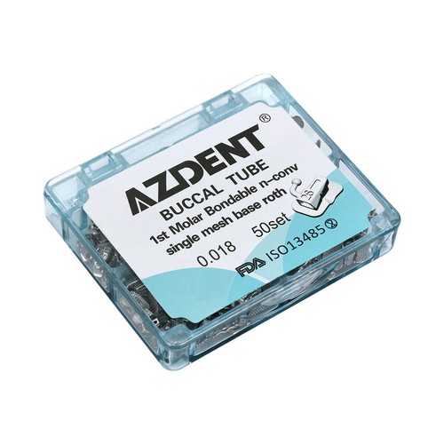 AZDENT Dental Orthodontic Buccal Tubes 1st 2nd Molar Tube Roth MBT 022 Bondable - Picture 21 of 118
