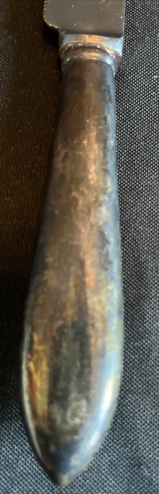 "Cuchillo de colección Rainard Sheffield England acero inoxidable 12"" raro gris perla mango" Foto 3 de 4