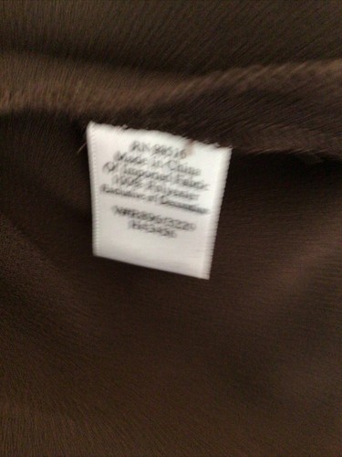 Coldwater creek brown sleeveless tank with sheer beaded Jacket overlay set 14 - Picture 5 of 5