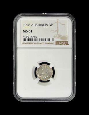 AUSTRALIA. 1926, Threepence, Silver - NGC MS61 - KGV, 3 Pence | eBay