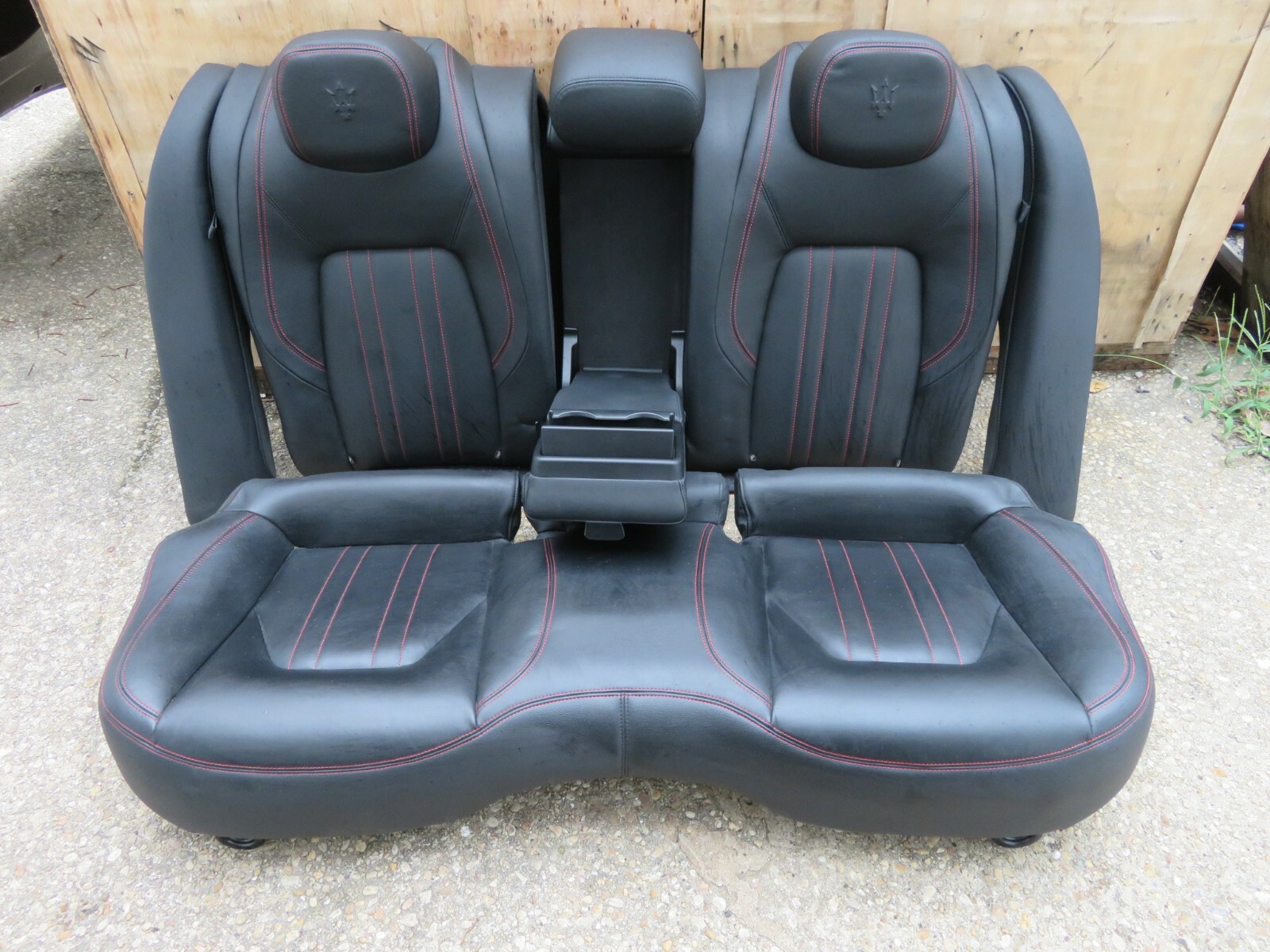 2014-2017 MASERATI GHIBLI SEDAN REAR UPPER & LOWER SECOND ROW SEAT LEATHER OEM