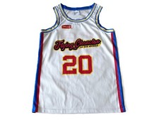 Success - Adult Medium Flying Chanclas #20 Manu Ginobli White Basketball Jersey