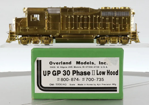 Capucha baja Overland Models escala HO latón OMI-5006 Union Pacific GP30 fase II sin usar, en caja | Zustand: New