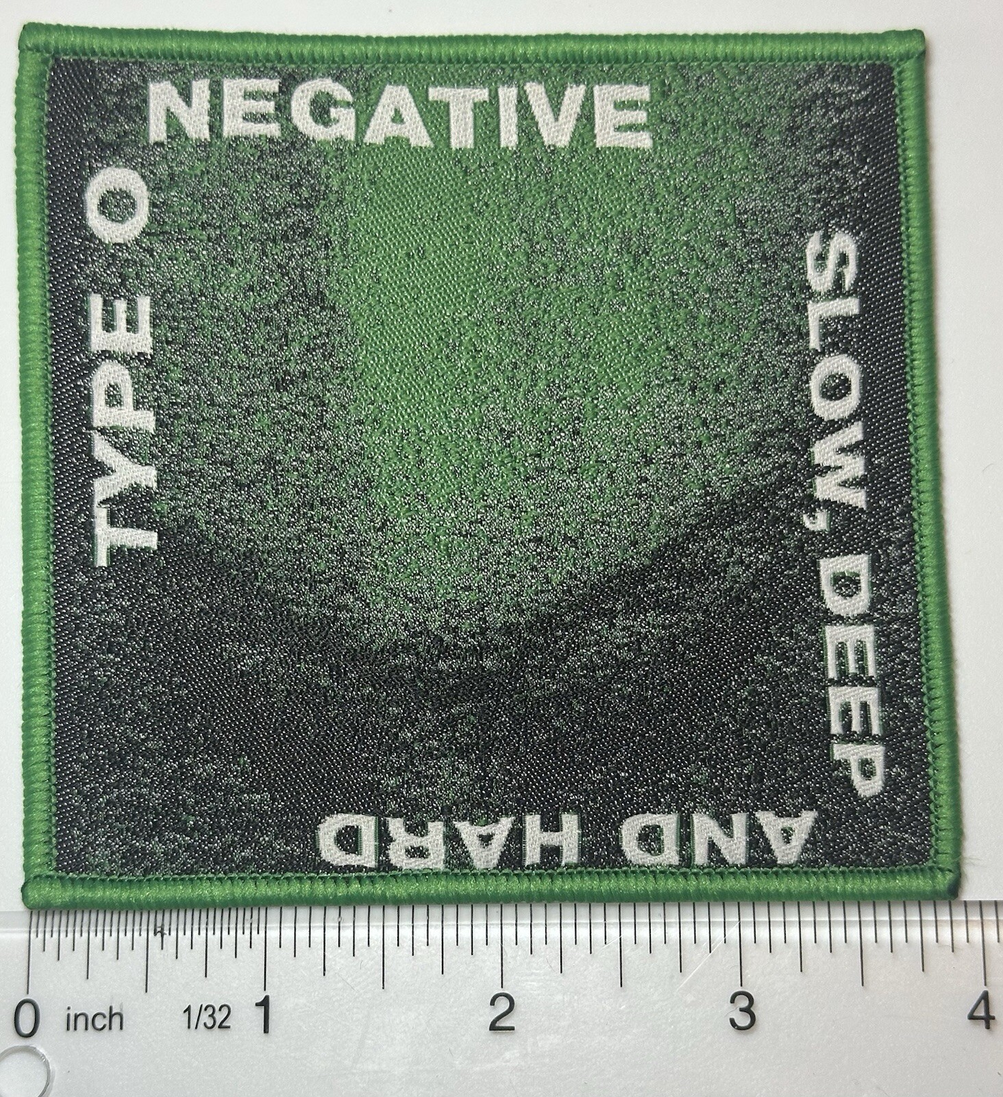 Type O Negative Slow, Deep And Hard Green Border Woven Patch | eBay