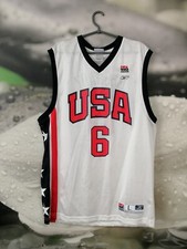 USA NATIONAL TEAM BASKETBALL SHIRT JERSEY REEBOK #6 McGrady SIZE L