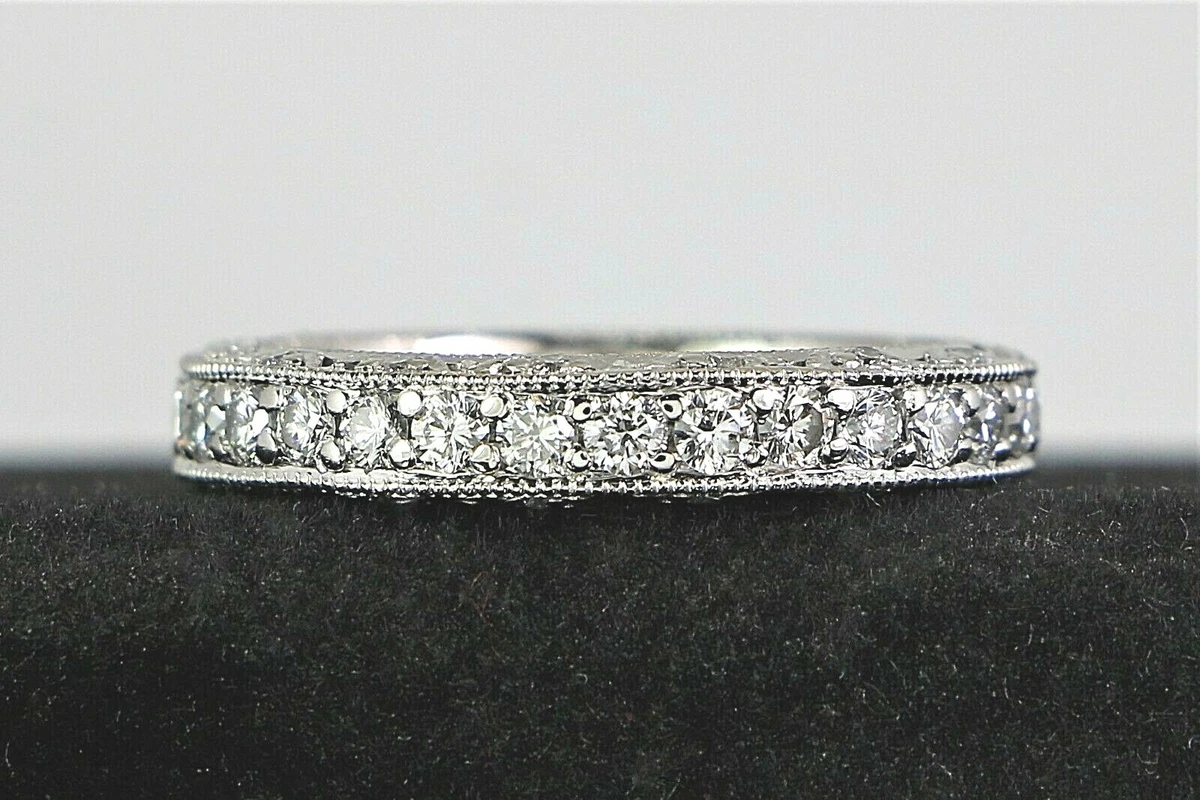 9 990 Tacori Platinum Eternity Diamond 3.6mm Classic Crescent
