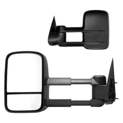 K Source 62073-74G - Driver and Passenger Side Manual Towing Mirrors (Non-Heated