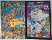 TRENCHER #1 & 2 (1993) IMAGE COMICS CLASSIC KIETH GIFFEN STORY & ART!
