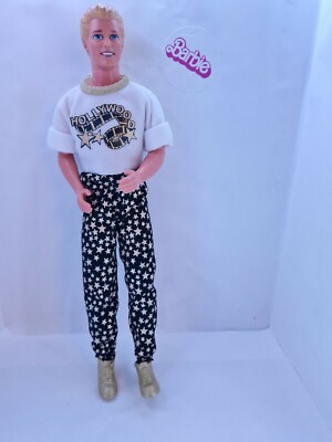 BARBIE MATTEL KEN HOLLYWOOD AIR BIONDO CON OUTFIT BAMBOLA DOLL