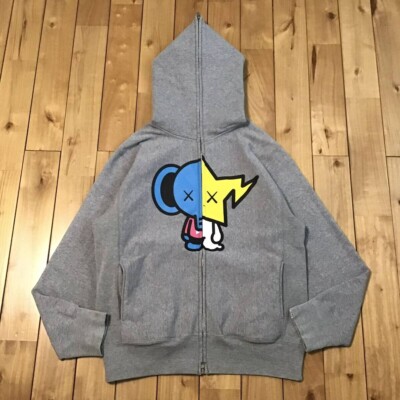 BAPE × KAWS ANIMAL MILO full zip hoodie BAPE STA NIGO A Bathing Ape Size S