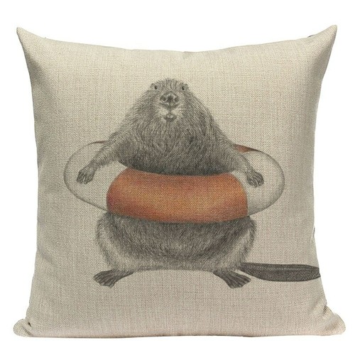 Animal cushion cover personalized panda elephant zebra home decorative cushions - Picture 3 of 35