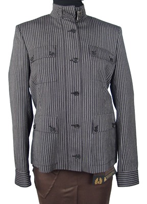 Clearance Belstaff Runway 100% Wool Suvi Fashion Jacket Size 44 Made in Italy