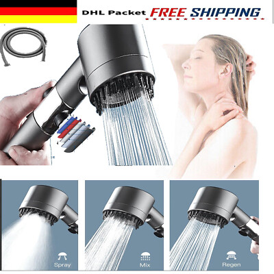 Duschkopf Handbrause 3 Modi Regenbrause Duschbrause Bad Hochdruck Filtration