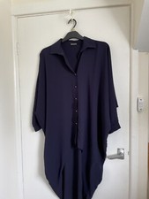 Pretty Little Thing Blue Blouse Size 18 Long At Back