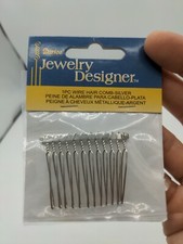 Darice Jewelry Designer Wire Hair Comb Silver Crafts Wedding