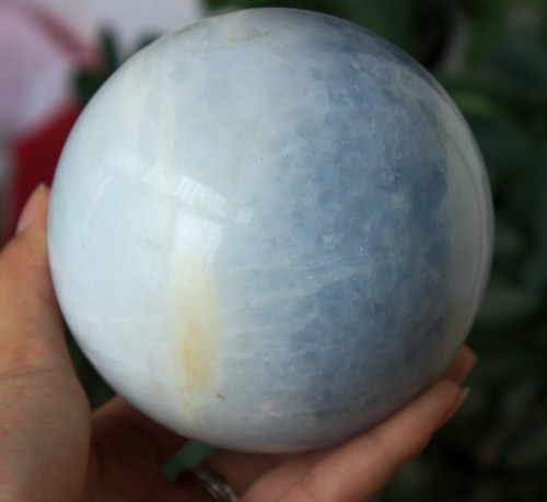 1625g NATÜRLICHE BLAUE CELESTIT QUARZ KUGEL HEILUNG - Bild 6 von 9