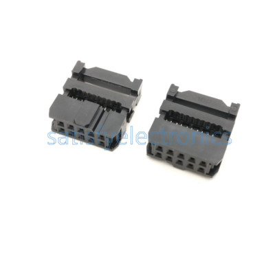 20 STCK. NEU IDC 10 PIN Buchse Stiftleiste FC-10 2,54 mm Raster Buchse Steckverbinder
