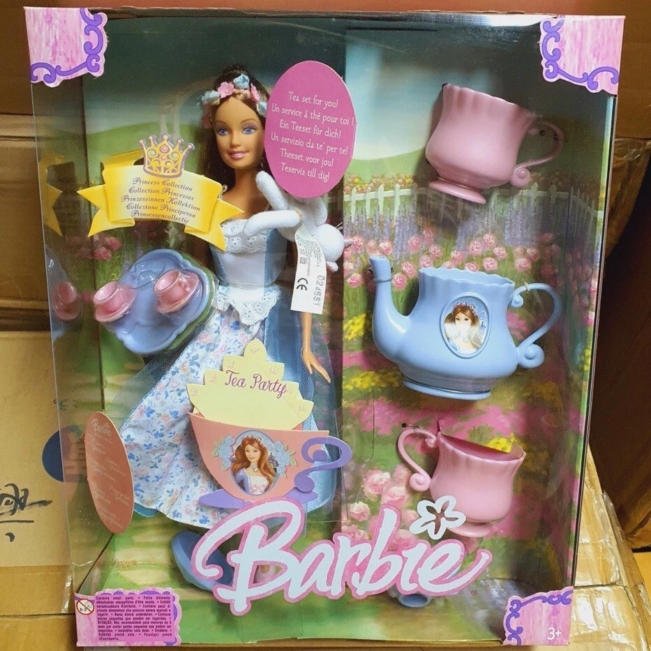 RARE Barbie Doll Erika Princess of Paupers Limited RARE Tea Party Set
