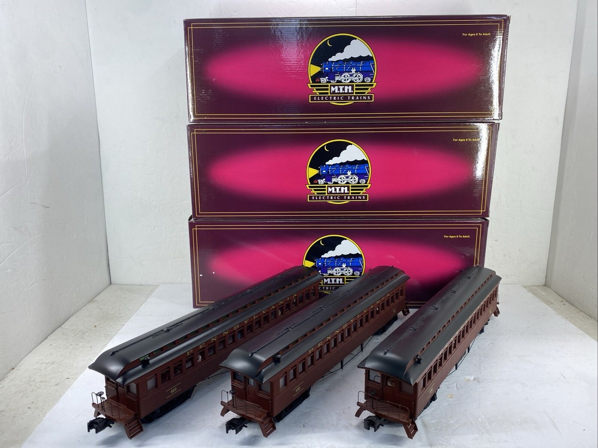 MTH 20-62003/20-62004 Car Woodsided Passenger Set Pennsylvania RR