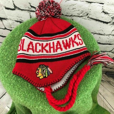 Reebok NHL Blackhawks Boys Sz 4-7 Hat 
