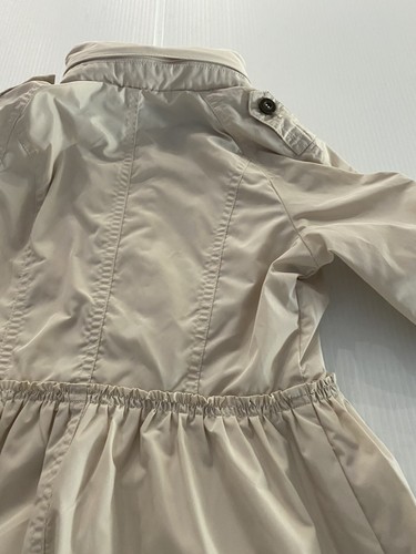 Burberry Kids Girls Trench Coat Jacket Size 5 Beige Hooded Zipup Super Cute Coat - Picture 24 of 24