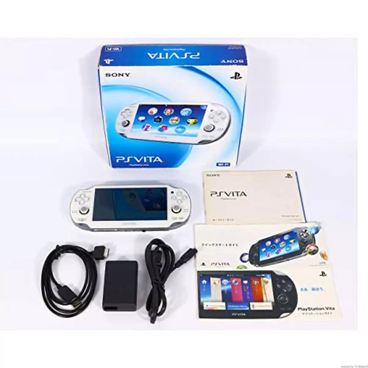 PS Vita Wi-Fi Crystal White PCH-1000 ZA02 Console PlayStation w/BOX Expedited/S