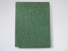 New Handmade Textured Paper 5x7 Journal Blank 20-Page Green Notebook Pad Diary