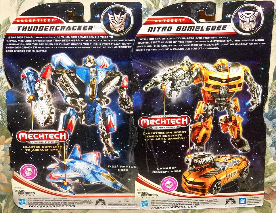 Transformers Movie Dark of the Moon Nitro Bumblebee + Thundercracker New Sealed - Image 2 of 2