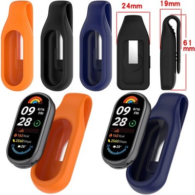Silicone Bumper Protective Case Cover Clip For Mi Band 10/10 NFC/9/9 NFC/8/8NFC