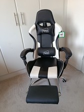Neo Chair Gaming Office PU Leather, Sport Racing, With Lumbar,Headrest, Footrest