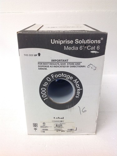 CommScope Uniprise Media 6 CAT6 6504 + Blue Communication Cable 675Ft FREE SHIP!
