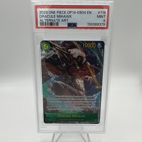 Dracule Mihawk (Alternate Art) graded PSA 9 for sale on eBay