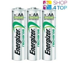 3x Energizer Rechargeable AA HR6 Batteries Power Plus 1.2V 2000mah Mignon Stilo
