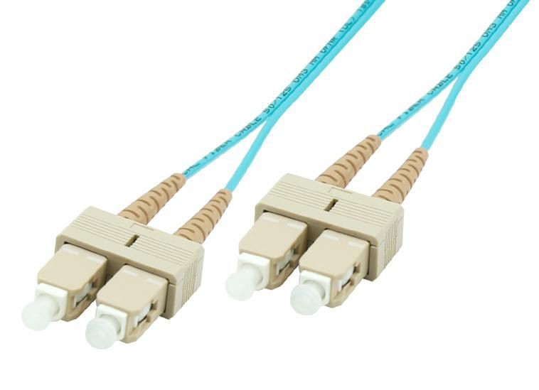 MicroConnect FIB222001 Fibre Optic Cable SC-SC 1m OM3 LSZH Blue