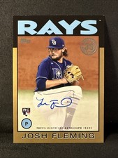 2021 Topps Update Series - 1986 Topps Josh Fleming #86B-JFL Gold /50 (AU, RC)