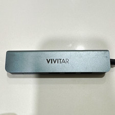 Vivitar Portable USB-C Type-C Hub Adapter, 3x USB 3.0 Ports, Gray