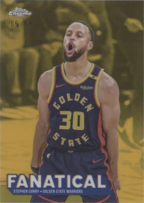 2025-26 Topps Chrome - Fanatical Stephen Curry #FAN-14 Gold 