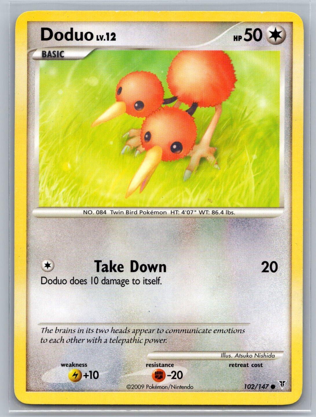 2009 Pokemon Doduo 102/147 Common Supreme Victors LP