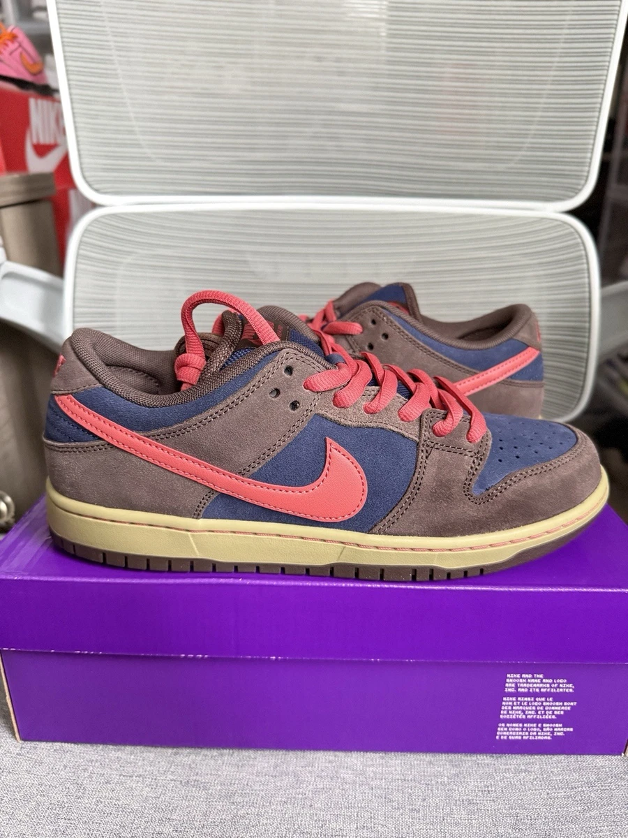 タグ付き美品/ Nike DUNK LOW PRO ネイビー/ブラウン 24.5 Nike Dunk Low Midnight Navy Ale Brown Pale Ivory Baroque Brown