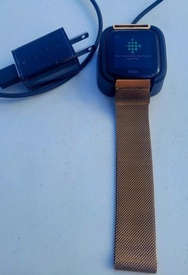 Fitbit Versa Fitness & Activity Tracker  Smart Watch Bundle W/ Charger And Band