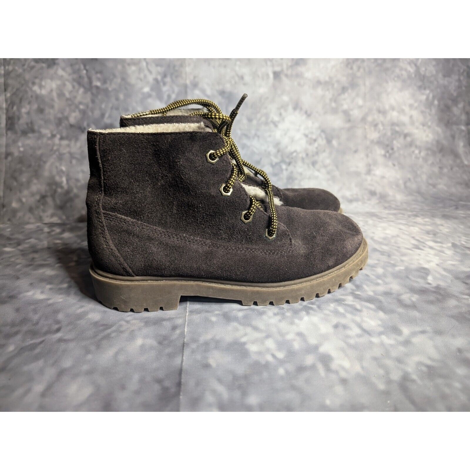 Boys Lands End Brown Fleece Lined Boots Size 2 | Shoes