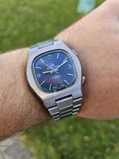 Meister Anker AlarmHerrenuhr Wecker Armbanduhr Herrenuhr 1970 Cal Ronda 1232