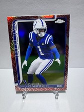 2025 NFL Topps Chrome Sauce Gardner Football Leather Refractor #242 Indianapolis