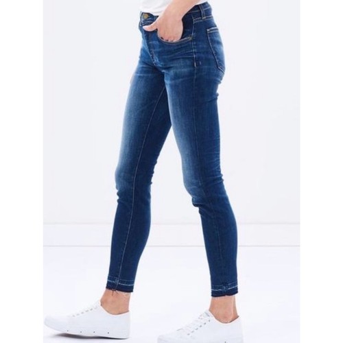 Current/Elliott High-Rise Skinny Jeans in Union Wash with Released Hem Size 27