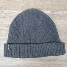 Burton Beanie Hat Snowboards Waffle Knit Cuffed Ski Winter OS Adult Gray Cap