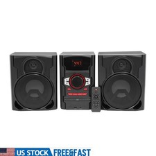 Bluetooth CD Stereo System W/ USB Charging Dual Speakers Wireless Audio Player