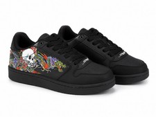Ed Hardy Y2K Dragon Skull Black Sneakers Shoes Men s Size 9 Tattoo Streetwear