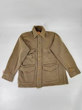 Vintage 1940s Sears Hercules Whipcord Wool Gabardine Mackinaw Coat Jacket 40s