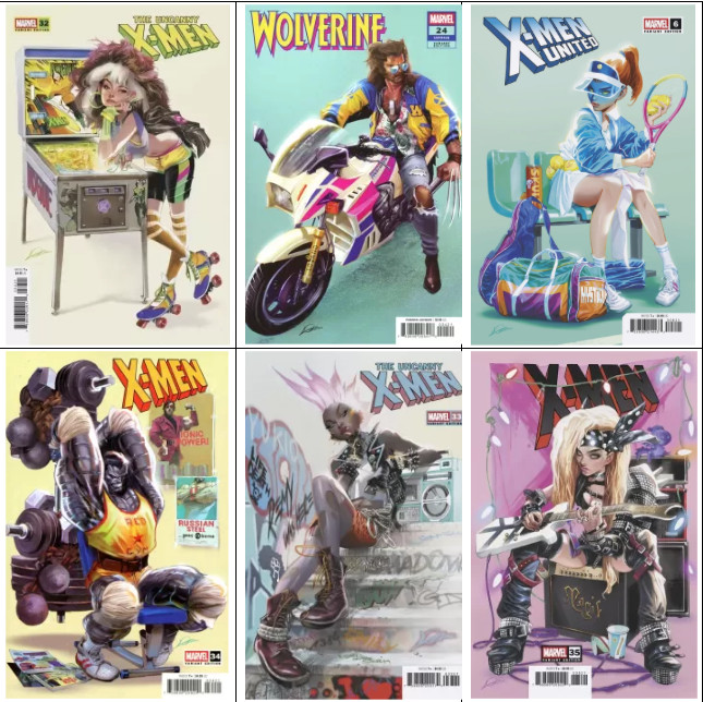 Uncanny X-Men Wolverine Alexander Lozano 80s Variant 6-Book Set Marvel 2026