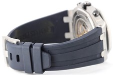 Audemars Piguet Royal Oak Offshore Steel Navy Blue Orange 42mm 26470ST Watch 7